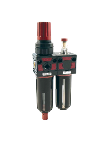 Filtro regulador de presión y lubricador 1/4" | Velfair