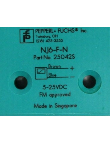 Sensor inductivo Pepperl+Fuchs NJ6-F-N 2