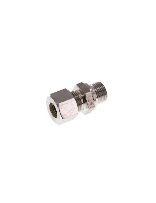 Racor DIN tuerca y anillo rosca macho 3/8" bsp